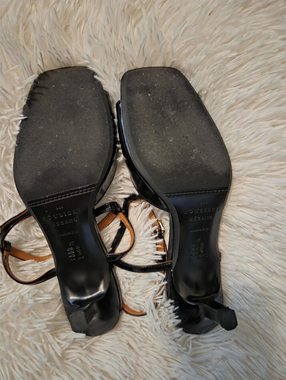 Sezane Selena Sandals in Vintage Black size 37 - Picture 11 of 13
